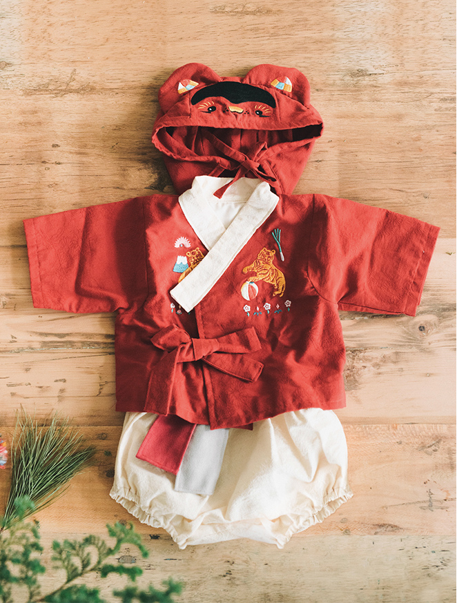 抓周道具出租 租借 一歲生日 抓周 抓周服裝 中式 虎衣