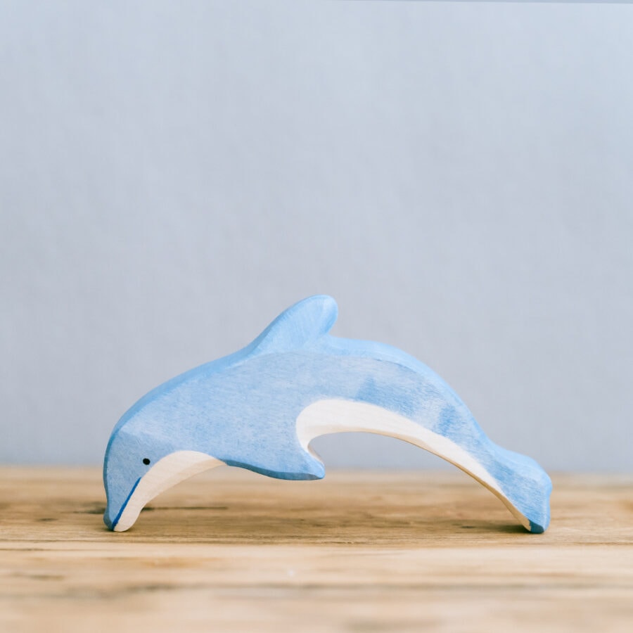 HOLZTIGER 德國木製動物積木 / 海豚