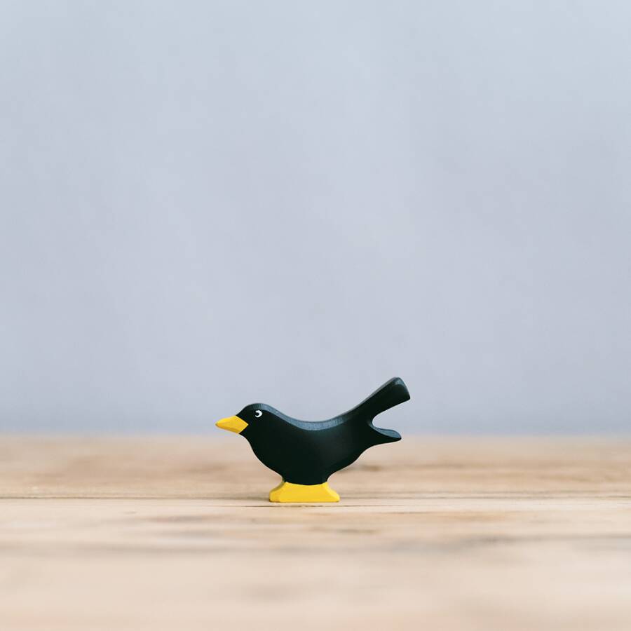 HOLZTIGER 德國木製動物積木 / 烏鴉