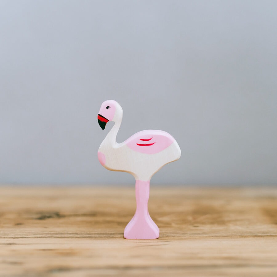 HOLZTIGER 德國木製動物積木 / 紅鶴