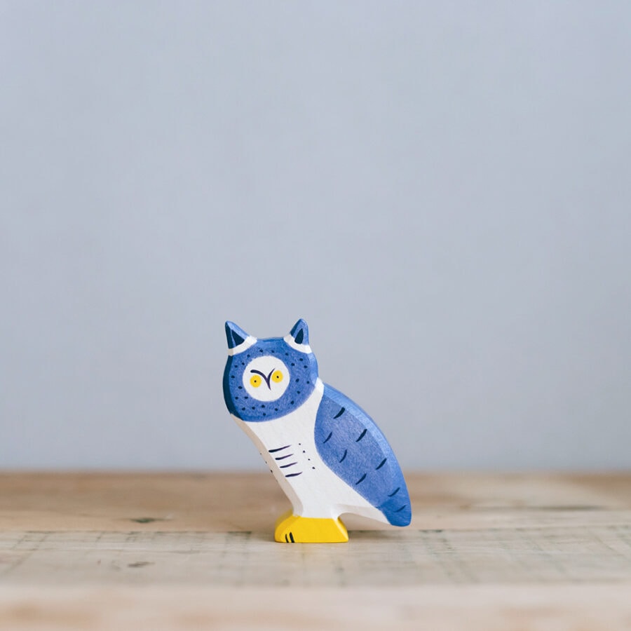 HOLZTIGER 德國木製動物積木 / 貓頭鷹