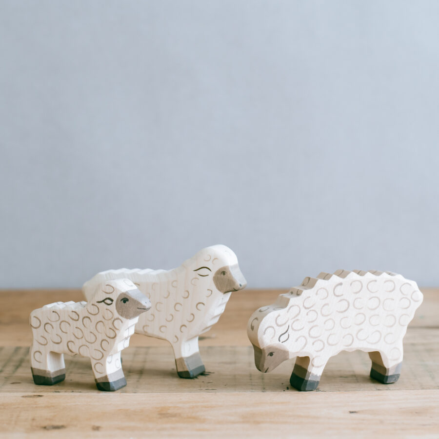 HOLZTIGER 德國木製動物積木 / 綿羊