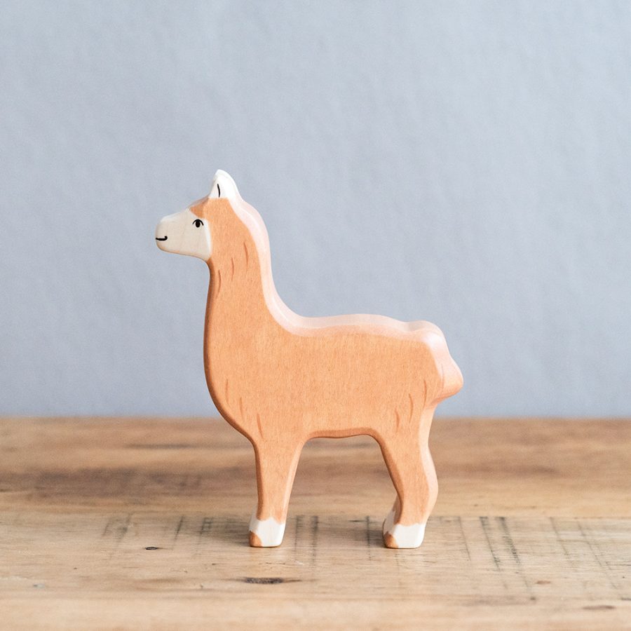 HOLZTIGER 德國木製動物積木 / 羊駝