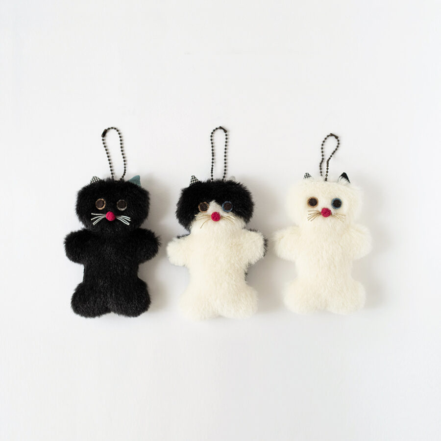atelier moppy 迷你貓絨布吊飾