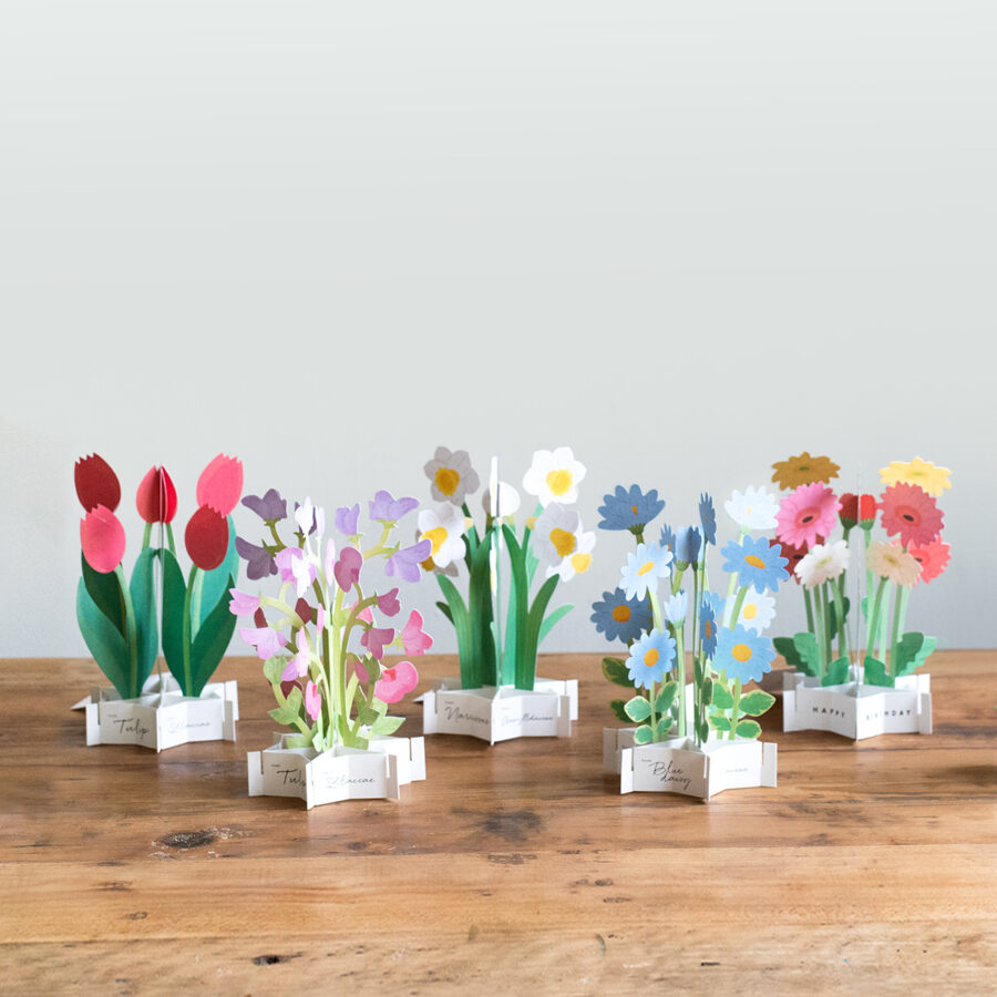 Greeting Card 盛開的花朵立體卡片