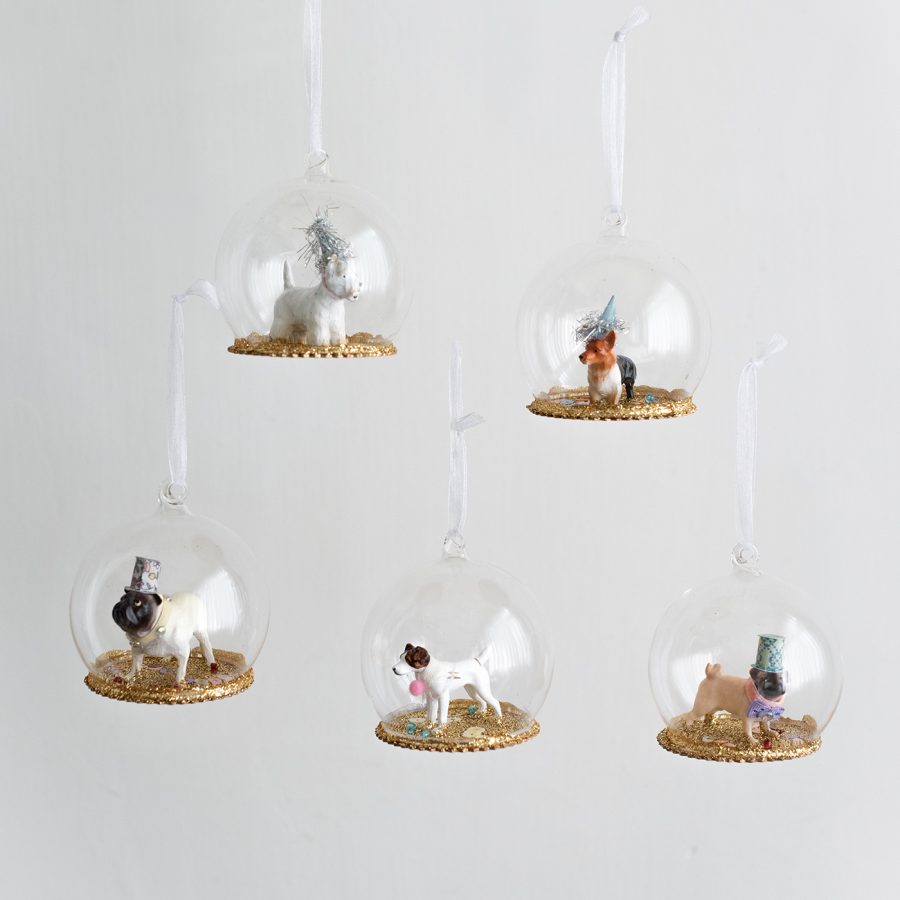 Cody Foster & Co 美國玻璃吊飾 / 派對小狗玻璃球