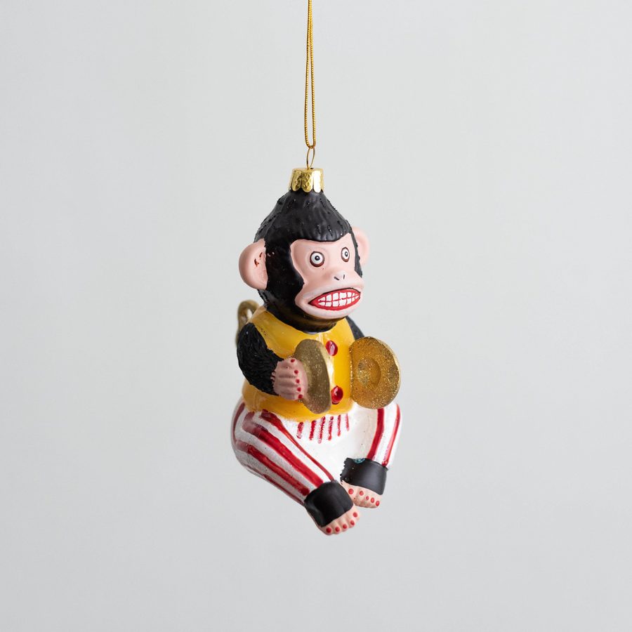 Cody Foster & Co 美國玻璃吊飾 / 敲鑼發條猴