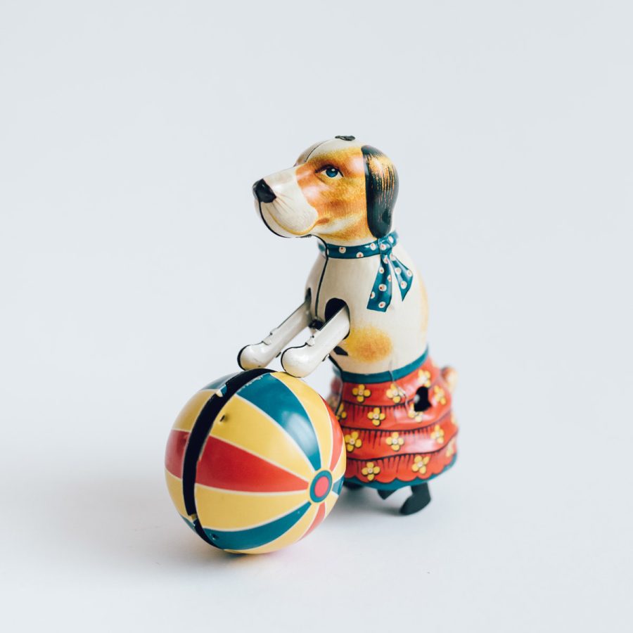 Tin Toy 鐵皮發條玩具 / 狗與球（限量珍藏版）