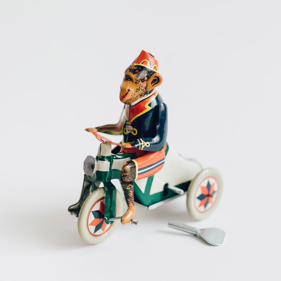 Tin Toy 鐵皮發條玩具 / 猴子三輪車