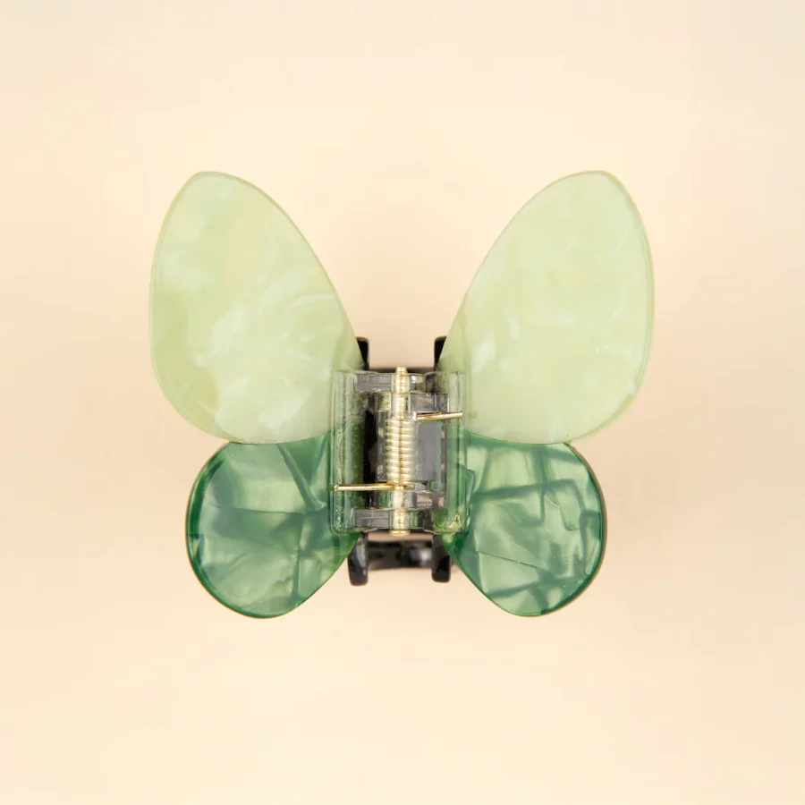 Coucou Suzette 法國 Green Butterfly Hair Claw / 綠色蝴蝶髮爪夾