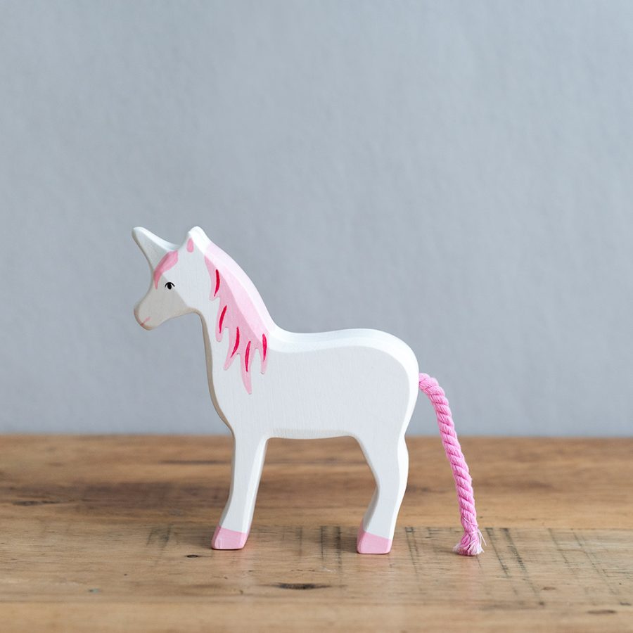 HOLZTIGER 德國木製動物積木 / 獨角獸