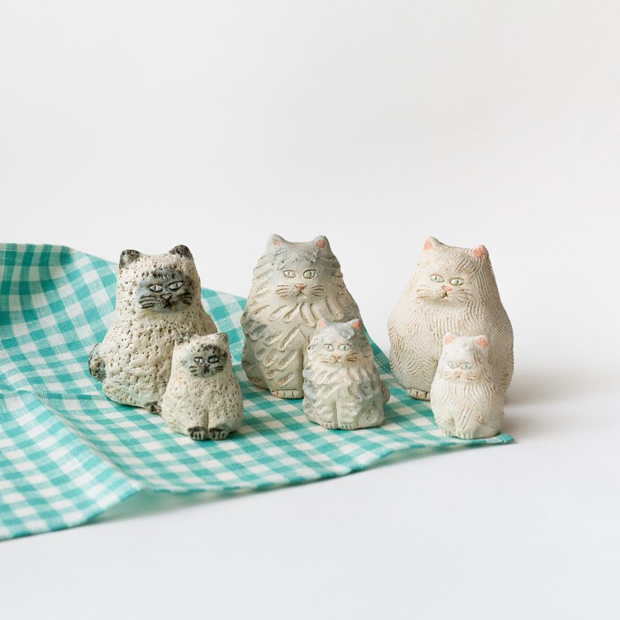 幸生窯 陶製裝飾 / 貓