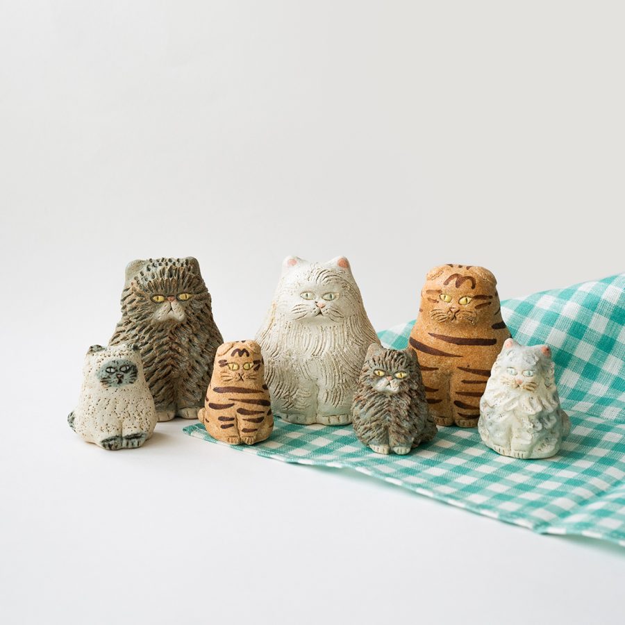幸生窯 陶製裝飾 / 貓