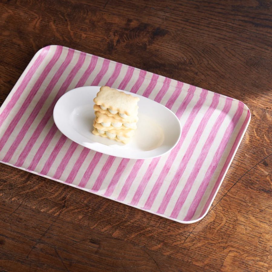 fog linen work 亞麻托盤 / MICHELE 粉條紋