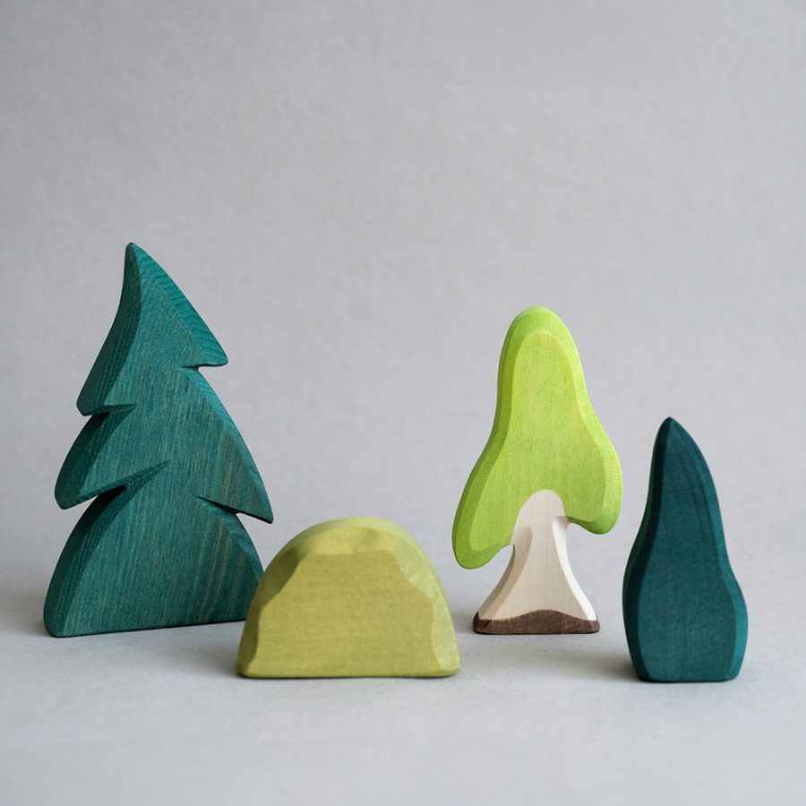 Ostheimer 德國木製動物積木 / 樹木與灌木