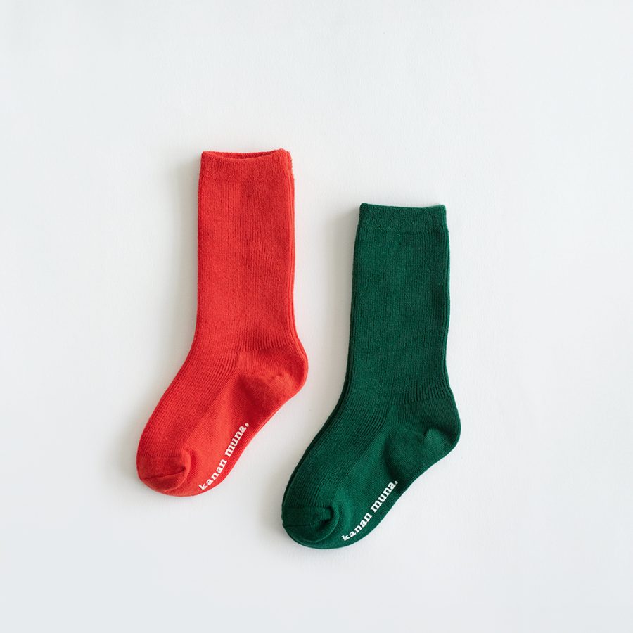 kanan muna crew socks 中筒襪 / solid crew