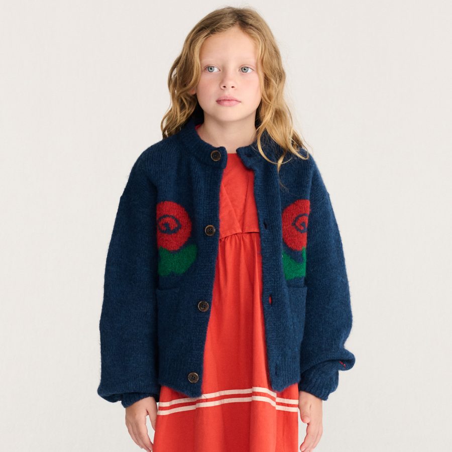 BOBO CHOSES Stamp Bloom cardigan / 2Y – 8Y