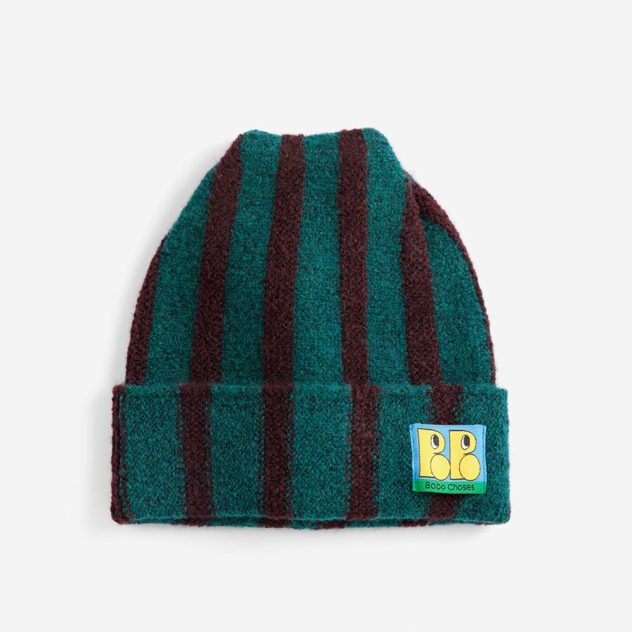 BOBO CHOSES Booo Bo Choses tag knitted beanie / 2Y – 8Y