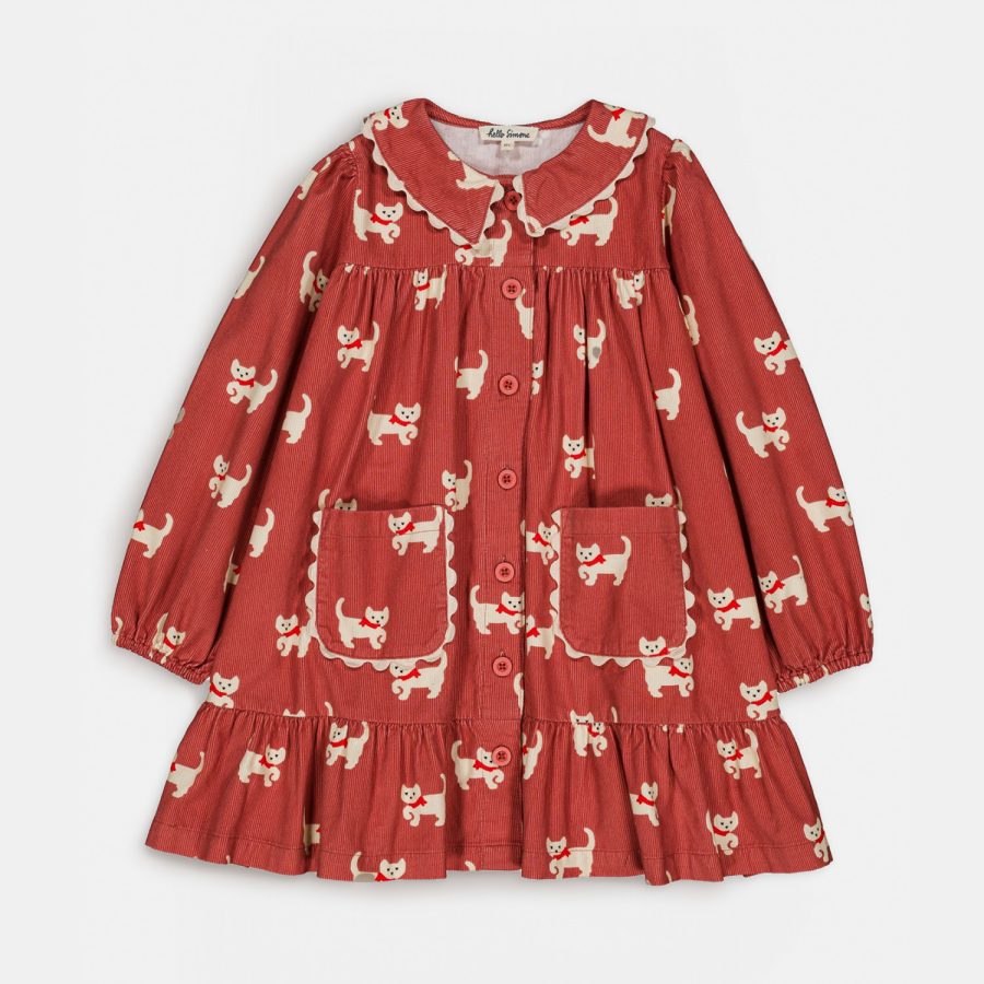 hello Simone Charlie dress Kitty Rose / 6Y